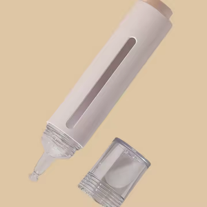 Luxury Airless Pump Acrylic <b>Dropper</b> <b>Bottle</b> Cosmetic Facial Essential Oil Skincare Packaging Custom Logo Eye Cream 15ml Plastic - Product Image 3