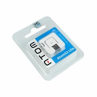M5Stack AtomS3 Lite Atom Series ESP32-S3FN8 Pengontrol Terprogram Memori 8M Kit Pengembangan Wi-Fi untuk Node IoT