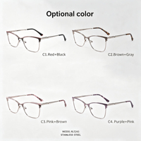 Gafas de Sol Cat Eye Modernas al por Mayor, Monturas Ópticas para Mujer, Monturas de Gafas de Lectura para Dama ZgGKur