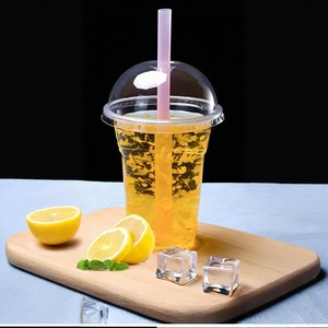 Tapa <span class=keywords><strong>de</strong></span> cúpula <span class=keywords><strong>de</strong></span> PET desechable <span class=keywords><strong>de</strong></span> 98MM con pajita para vajilla <span class=keywords><strong>de</strong></span> plástico desechable, taza <span class=keywords><strong>de</strong></span> PET para bebidas frías, 1000 unidades - Product Image 6