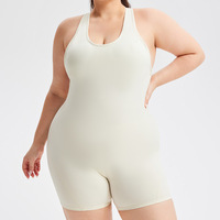 Combinaison de sport rembourrée personnalisée grande taille pour femme, tenue de yoga une pièce, vêtements de sport