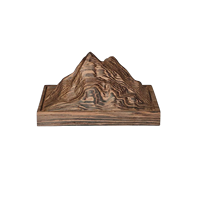 Porte-encens de bureau artisanal en bois sculpté CNC personnalisé en usine, décoration pour la maison et le bureau