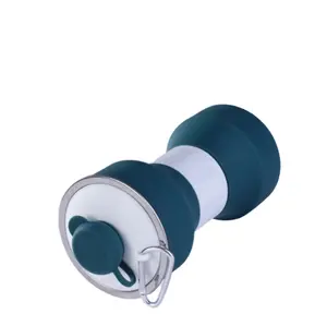 Horglaso 650ml kullanımlık doğrudan spor motivasyon spor kişiselleştirilmiş silikon katlanabilir su bottlePersonalized yaratıcı fincan