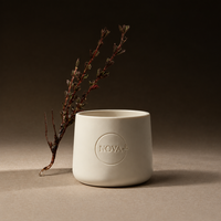 Bougie parfumée artisanale de luxe NOVA, en cire de soja, dans un pot en céramique, emballage personnalisé, décoration d'intérieur, Fête des Pères, Diwali, longue durée