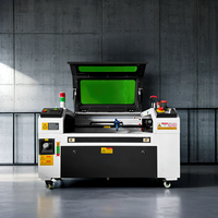 Machine de gravure et de découpe laser CO2 6040 améliorée avec rails de guidage HIWIN pour MDF, acrylique, caoutchouc, bois, cuir - Personnalisation de cadeaux