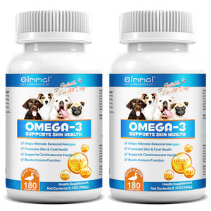 OIMMAI alleviare le allergie stagionali cappotto della pelle salute omega 3 6 9 integratori di olio di pesce pastiglia masticabile per animali domestici omega 3 - Product Image 6