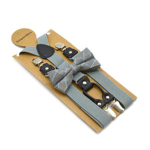 <span class=keywords><strong>Traje</strong></span> de pajarita elástica para hombres <span class=keywords><strong>y</strong></span> mujeres de color sólido <span class=keywords><strong>con</strong></span> cuatro clips de metal antideslizantes Tamaño personalizado Nuevos <span class=keywords><strong>tirantes</strong></span> para adultos - Product Image 5