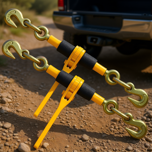 Tendeur à cliquet pour chaîne en acier de 1/4-5/16 po, 2600 lb, crochet en J pour un arrimage sécurisé - Product Image 2