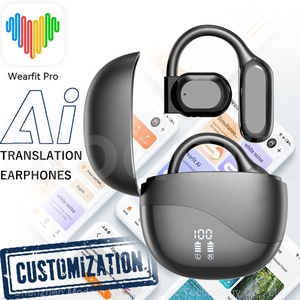 Auriculares con gancho para la oreja abierto M62, Auriculares deportivos con traductor de IA, compatibles con interpretación simultánea y traducción de llamadas en tiempo real - Product Image 1