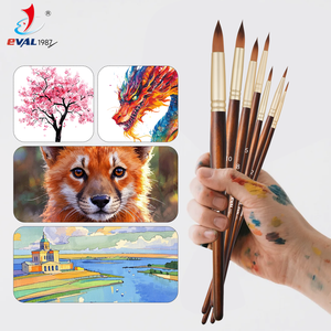 EVAL-Pinceles de pintura al óleo con logotipo personalizado, juego de 7 pinceles de pintura acrílica para arte, acuarela, pincel de pintura artística - Product Image 5