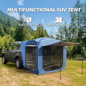 Sıcak satış açık kamp araba çadırı arka çadır 2-4 kişi katlanabilir yağmur geçirmez araba çadırları