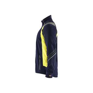 BLAKLADER - 4993101089334XL Veste micropolaire Bleu marine/Jaune haute visibilité-EAN 7330509593691 HI-VIS WORKWEAR - Product Image 5