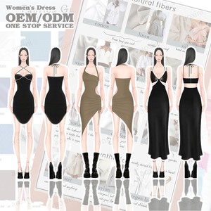 Thời Trang Phố Nhà Máy May Mặc Tùy Chỉnh Y2K Mini Dress Sexy Cắt out Backless Phụ Nữ Giản Dị Ăn Mặc Hàng Loạt Nhỏ Sản Xuất Tại Trung Quốc - Product Image 1