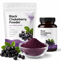 LongBio Aronia Bessenpoeder Zwarte Chokeberry Fruitpoeder Vriesgedroogd Spraygedroogd Voedingsmiddelkwaliteit Bulk Groothandel OEM ODM Leverancier