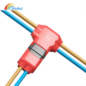 מחבר סניף חיווט התקנת חיווט קלה ומהירה חיווט סניף כפול מסוג T מתח נמוך מחברי ברז אלקטרוני T - Product Image 1