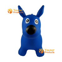 Jouets pour enfants en PVC gonflable, chien sauteur, jouets en caoutchouc et en plastique, chiot
