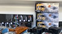 Nouvelles lampes de toit pour camion 12V/24V de haute qualité à 17 LED 12W, feux d'avertissement de toit, lampes de toit de cabine électroplaquées