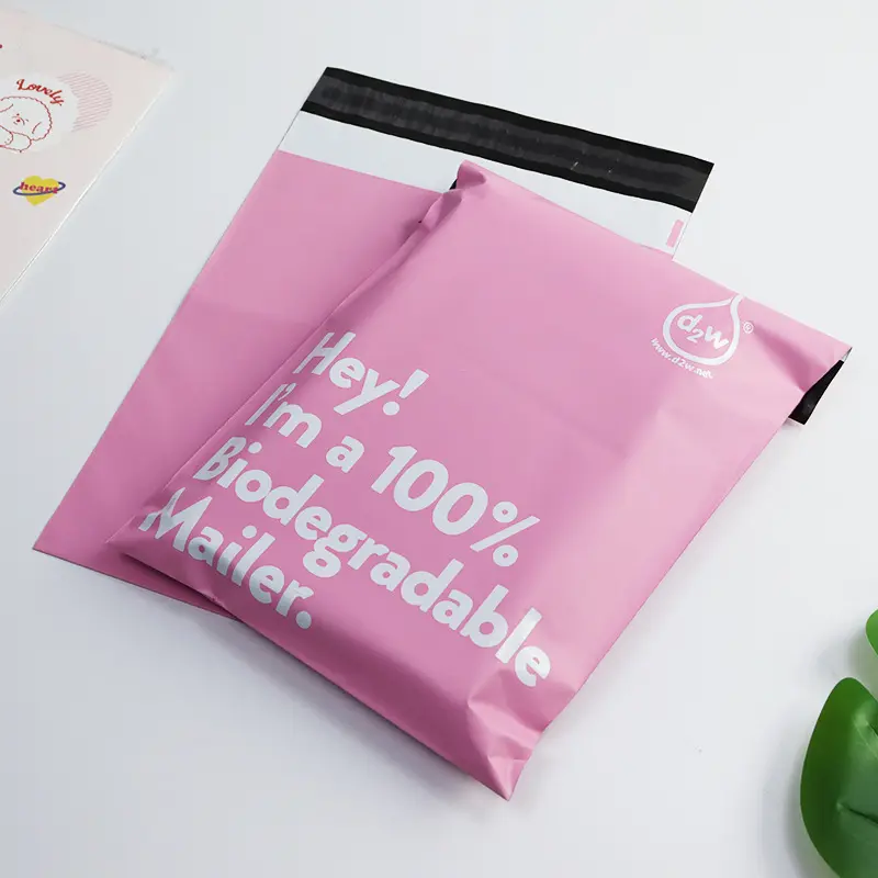 Экологически чистая разлагаемая сумка для экспресс-доставки, утолщенная сумка для почтовой одежды, водонепроницаемый цвет, зеленый экспресс