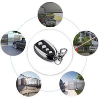 Control Remoto Inalámbrico RF YET003, Transmisor Universal ABS de 4 Botones para Puertas Correderas/Enrollables, Persianas y Ventanas