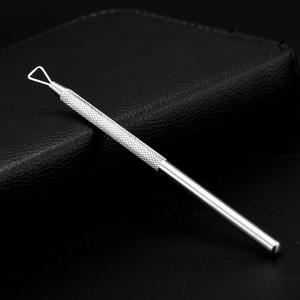 Outil de manucure <span class=keywords><strong>à</strong></span> tête unique pour retirer les vernis, grattoir en acier inoxydable, racloir <span class=keywords><strong>à</strong></span> double tête plate pour cuticules - Product Image 3