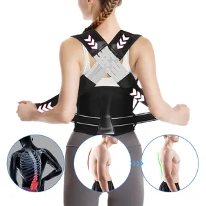 Schulter-Schmerzlinderung atmungsaktive Rückenbandage einstellbare Haltungskorrektur Rückenbegradiger Haltung für mittlere obere Wirbelsäule