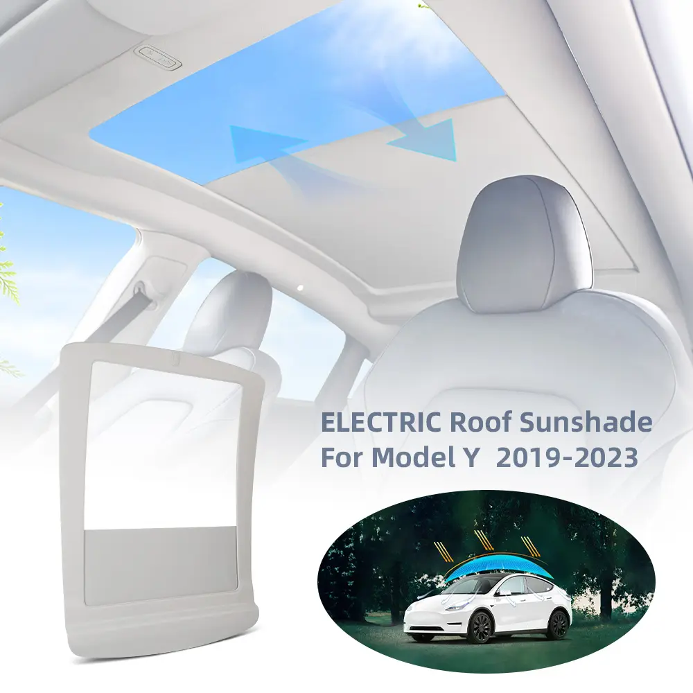 Tesla 모델 Y 유리 지붕 차양 일체형 모델 Y 전기 개폐식 차양