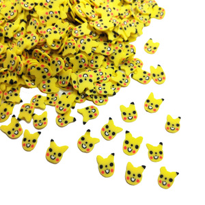 Étui de téléphone <span class=keywords><strong>Pokémon</strong></span> Little Pika Elf <span class=keywords><strong>en</strong></span> argile douce, tranches de slime, matériaux de bricolage couleur bonbon pour artisanat - Product Image 1