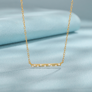 CANNER - Juego de Joyería de Plata de Ley 925 para Mujer, Collar con Colgante de Zirconia Cúbica, Estilo Tenis, Simple y Moderno - Product Image 1