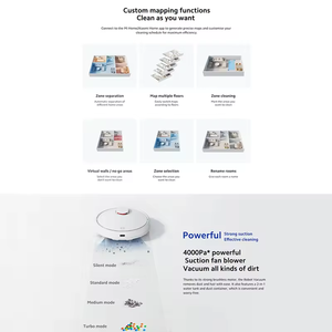 <span class=keywords><strong>Xiaomi</strong></span> Robot aspirapolvere S10 + <span class=keywords><strong>pulitore</strong></span> per la pulizia del pavimento pulitura a secco con APP Mi Home Control Smart Robot aspirapolvere - Product Image 6