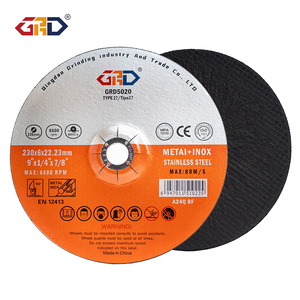 Disque <span class=keywords><strong>de</strong></span> meulage angulaire personnalisé en aluminium dépressé, liant résine, 80 m/s, extra fin, GRD T27, pour la coupe, le polissage, l'ébavurage, 6 mm - Product Image 1