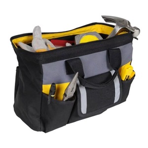 Échantillon gratuit : Sac à outils à large ouverture, robuste, 12 pouces, avec fermeture éclair, souple, pour le bricolage à domicile et le rangement d'équipements - Product Image 5
