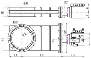 Ultra High Pneumatic Vacuum Gate Valve Vacuum Vacuum Breaker Control Valve