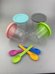 Conteneurs de stockage alimentaire hermétiques anti-fuite en gros DS2105, boîtes Creami Pint avec couvercles en silicone - Product Image 4