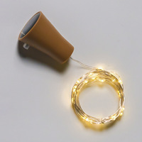 Lumières de bouteille de vin TSINYE 10 LED 1M avec bouchon, mini guirlandes lumineuses solaires, pour Noël, mariage, chambre, festival, discothèque