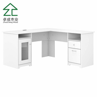 Bureau d'ordinateur pliable moderne pour la maison, table d'écriture en bois avec rangement