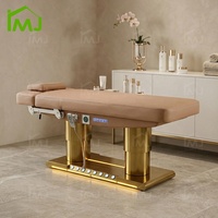 Table de massage cosmétique, table de soin du visage, table d'esthétique électrique, table de beauté de luxe, table pour extensions de cils