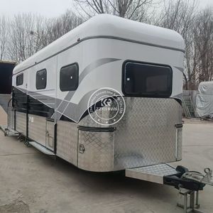 Remorque de transport standard à deux angles pour animaux, directement de l'usine, fabriquée en Chine, pour chevaux et chariots. - Product Image 2