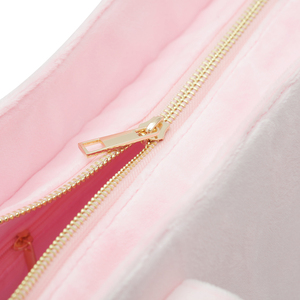 Borsa a Mano Grande Capacità in <span class=keywords><strong>Pelliccia</strong></span> Rosa Baby, Lilla, Giallo Lilla, Arcobaleno, Leggera per Donne, Borsa a Tracolla in Spugna - Product Image 6