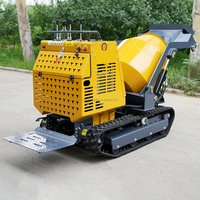 Mini-bétonnière sur chenilles en promotion – Machine à béton sur chenilles haute efficacité