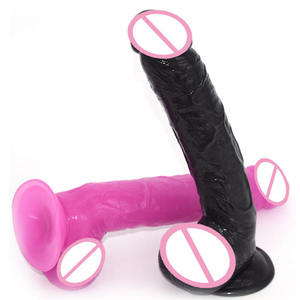 LUUK28cmドロップシッピングプラスチックペニス2層PVC大人のおもちゃ女性のオナニーのための長い薄いディルド - Product Image 6