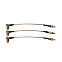 Câble de communication télécom RG316 SMB-KW-SMB-J, ligne de connexion RG316 avec connecteur femelle coudé vers mâle SMB