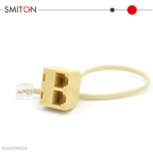 RJ11 cáp điện thoại <span class=keywords><strong>6p2c</strong></span> 1 nam-to-2 nữ spliter <span class=keywords><strong>Coupler</strong></span> - Product Image 4