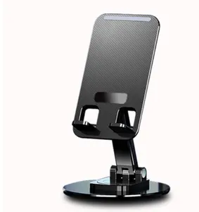 Top vente bas prix rotation à 360 degrés anti-dérapant base en métal support de support de téléphone de bureau support de table pour ipad tablette pc