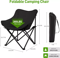 Chaise pliante d'extérieur Oxford Cloth table et chaise pliantes de camping Portable tabouret pliant de camping chaise de lune de pêche