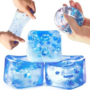 Best Seller TPR & PU Eco-friendly Transparent Ice Block Mochi <b>Squishy</b> Ice Cube Stress Balls Soft Toy for Kids Unisex - Product Image 4