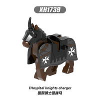 X0317 Soldats Médiévaux Chevaliers Chevaux Briques de Construction Éducatives pour Enfants Mini Figurines Jouet de Montage Juguete