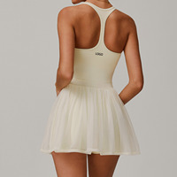 Combinaison de sport 2 en 1 pour l'été, jupe de tennis, mini robe moulante, robe moulante pour femmes, robe sexy de soirée en maille plissée