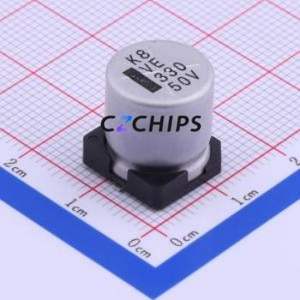 Condensador Electrolítico de Aluminio SMD VE-331M1HTR-1313, D12.5xL13.5mm 330uF 20% 50V 12.5mm - Product Image 1