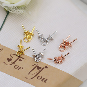 10 accessoires de fabrication de bijoux en argent S925, capuchons de perles à trou traversant allongés, plaques de perles intégrées, pour perles vides à connecter - Product Image 1