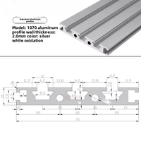 Profilé en aluminium à fente en T 1020 1030, extrusion en alliage d'aluminium pour châssis de machine CNC, système modulaire d'automatisation industrielle